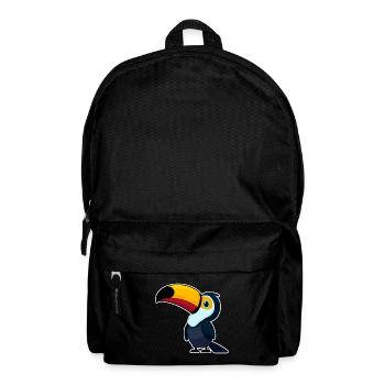 TOUCAN, TUCAN, OISEAUX, OISEAU, ANIMAL, COLORÉ, NATURE, TROPIQUES - Sac à dos - noir - Devant