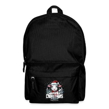 Mouton de Noël - Noël laineux - Sac à dos - noir - Devant