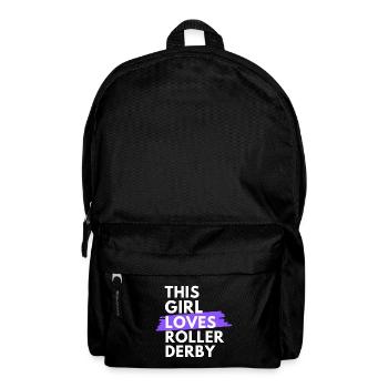 Cette fille aime le roller derby - Sac à dos - noir - Devant