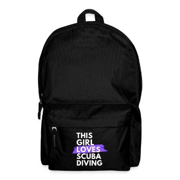 Cette fille adore la plongée sous-marine. - Sac à dos - noir - Devant