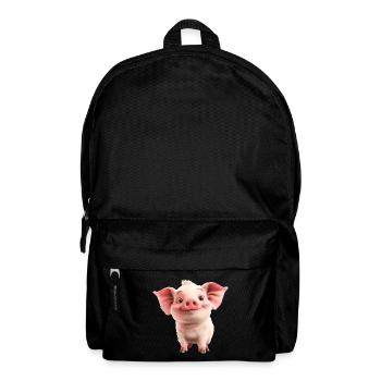 Little Cute Piglet - Backpack - black - Front