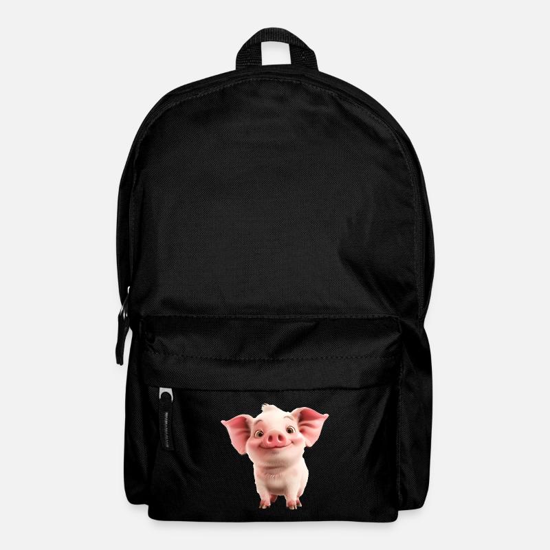 Petit porcelet mignon - Sac à dos - noir