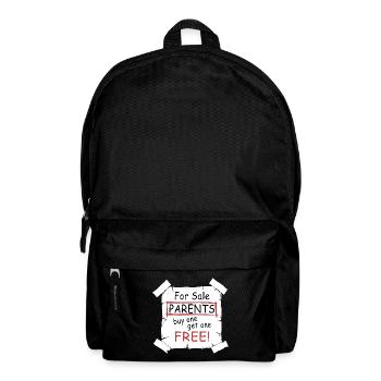Parents for sale - funny quote - Rucksack - Schwarz - Vorne