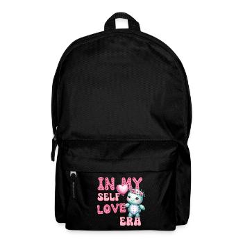 Cute Valentine's day Turtle - In my self love - Backpack - black - Front