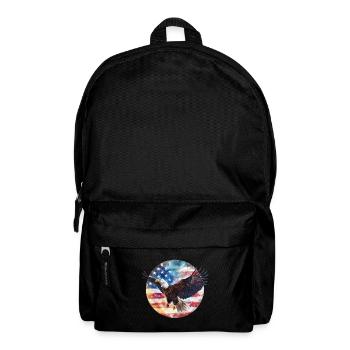 Adler USA Flagge - Rucksack - Schwarz - Vorne