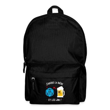 J'adore la bière et les jdr ! - Sac à dos - noir - Devant