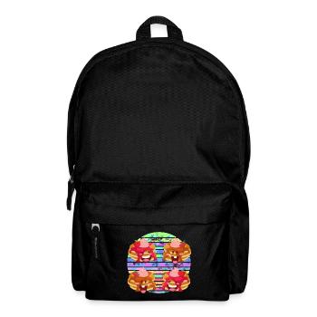sauce aux crêpes et aux fruits - Sac à dos - noir - Devant
