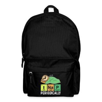 Ich mache regelmäßig ein Nickerchen, lustiges Nick - Rucksack - Schwarz - Vorne