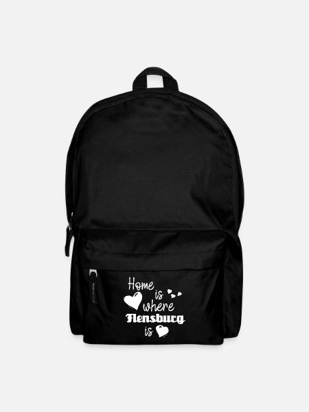 Zuhause in Flensburg - Home is where Flensburg is - Rucksack - Schwarz