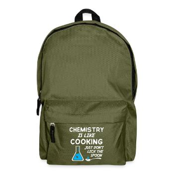 La chimie, c’est comme cuisiner juste ne pas lécher la cuillère - Sac à dos - vert olive - Devant