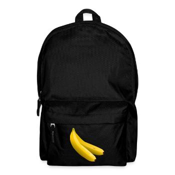 Twin Bananas Vector Yellow - Backpack - black - Front