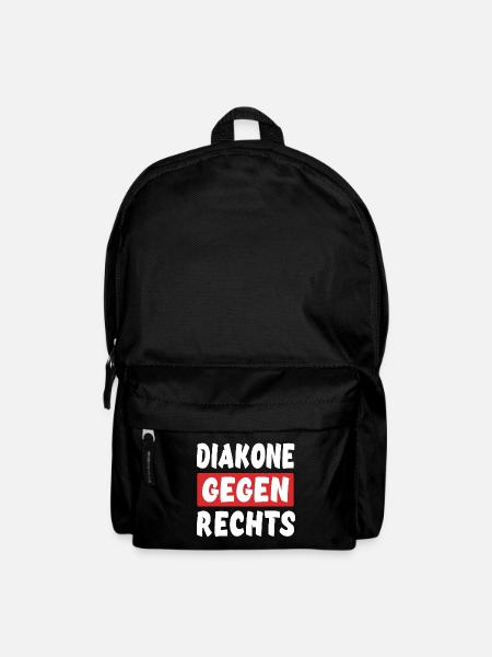 Diakone Gegen Rechts - Rechts Nein Danke - Rucksack - Schwarz