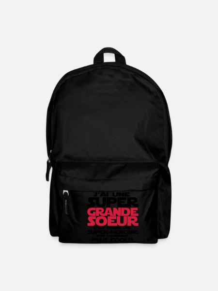 j'ai une super grande sœur - Sac à dos - noir