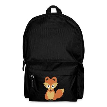 Couleurs rétro de la caricature Fox Câline - Sac à dos - noir - Devant
