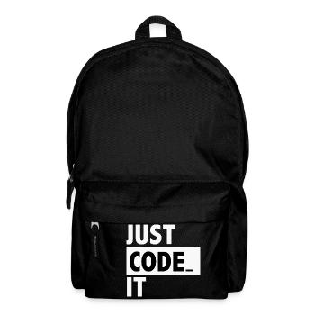 just code it - Backpack - black - Front