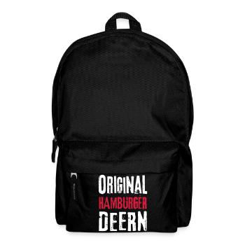 Hamburgerin Hamburg Hamburger Deern Frau Geschenk - Rucksack - Schwarz - Vorne