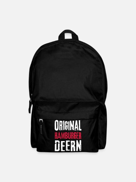 Hamburgerin Hamburg Hamburger Deern Frau Geschenk - Rucksack - Schwarz