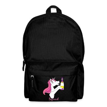 Licorne mariée groupe sekt Célébrer Doux Rose Cheval - Sac à dos - noir - Devant