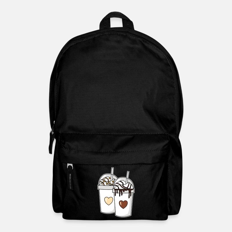 Pärchen Milchshake Vanille Schokolade - Rucksack - Schwarz