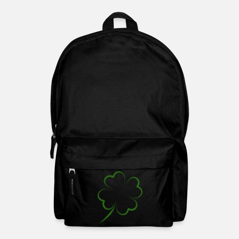 kleeblatt glück - Rucksack - Schwarz