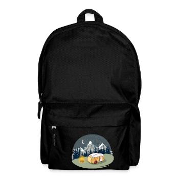 Happy Camper - Camping Mountains Nature - Rucksack - Schwarz - Vorne