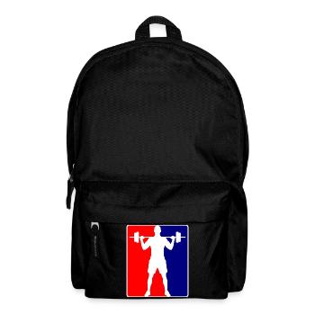 Bodybuilder Fitness Logo - Backpack - black - Front