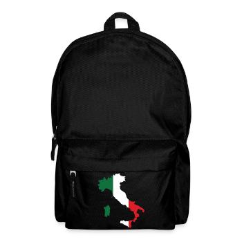Italy Flag Map - Backpack - black - Front
