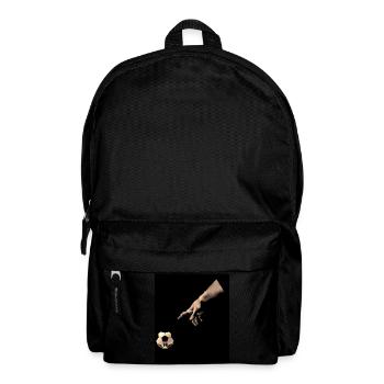Surreale Hand und Fußbälle Illustration - Rucksack - Schwarz - Vorne