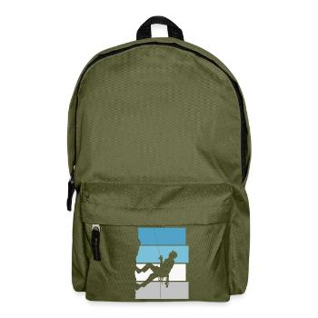Bouldering Mountaineering Mountain Climbing Retro Gift - Backpack - olive green - Front