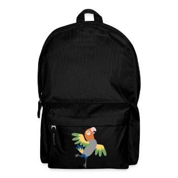 Papagei - Rucksack - Schwarz - Vorne