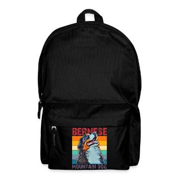 Bernese mountain dog - Backpack - black - Front