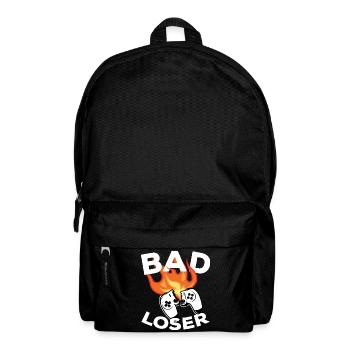 Bad loser Gamer Gamer Gamer Gaming Spiele - Rucksack - Schwarz - Vorne