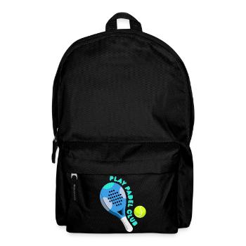 Padel - Geschenk für Padelspieler - Rucksack - Schwarz - Vorne