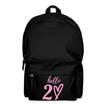 hello 20. 20th birthday - Backpack - black - Front