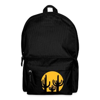 Silhouette Sun 3 Cacti - Backpack - black - Front