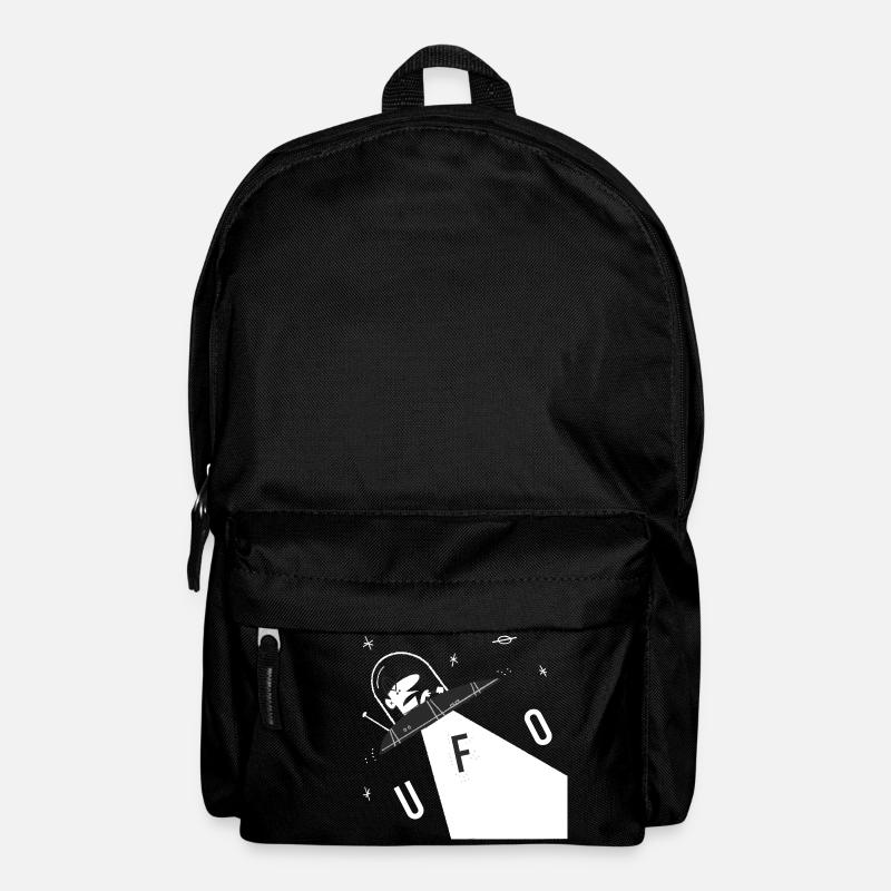 Vintage UFO Retro Halloween Alien Kidnapping - Backpack - black