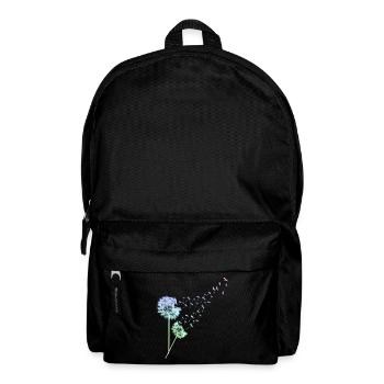 Pusteblume Design Bunt Dandelion Muster Blumen - Rucksack - Schwarz - Vorne