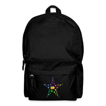 Stars colorful stars many stars - Backpack - black - Front