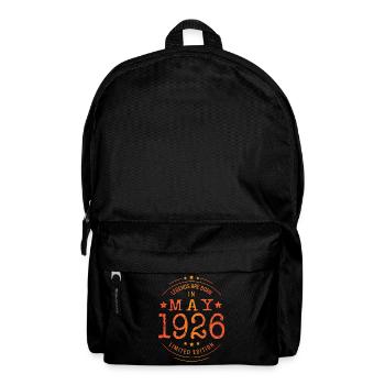 Birthday May 1926 Limited Edition Vintage - Backpack - black - Front