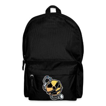 Logo Strahlung Manip Radiologe Radiologe Radiologie - Rucksack - Schwarz - Vorne