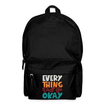 Alles wird gut - Rucksack - Schwarz - Vorne