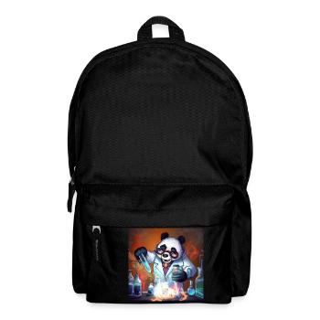 Panda de la science folle - Sac à dos - noir - Devant