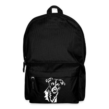 Jack Russell Terrier Head "Black Edition" - Backpack - black - Front