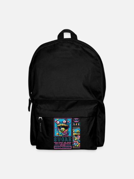 Süßigkeiten Monster - Rucksack - Schwarz