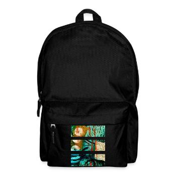 Abstract Landscape with Vibrant Colors - Backpack - black - Front