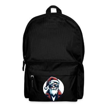 Hipster Weihnachtsmann - Weihnachts-Chic - Rucksack - Schwarz - Vorne