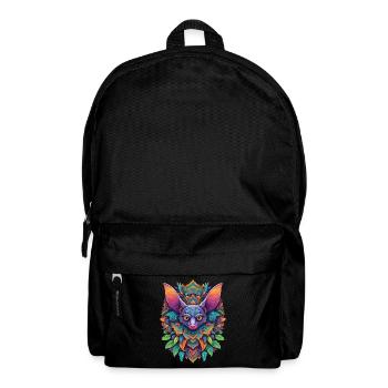 Fledermaus Mandala Traumfänger Design - Rucksack - Schwarz - Vorne