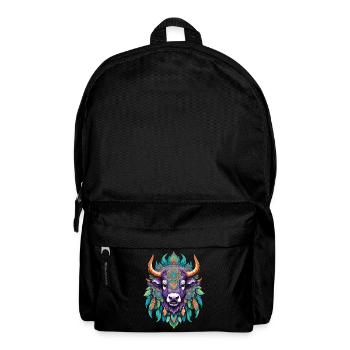 Cow Spiritual Mandala Dream Catcher Design - Backpack - black - Front