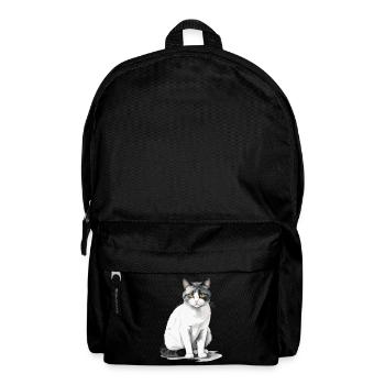 Chats domestiques, Propriétaire, Chat mignon, Chats, Dame - Sac à dos - noir - Devant