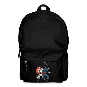 Samurai Picture Ukiyo-E Retro Vintage Design - Backpack - black - Front
